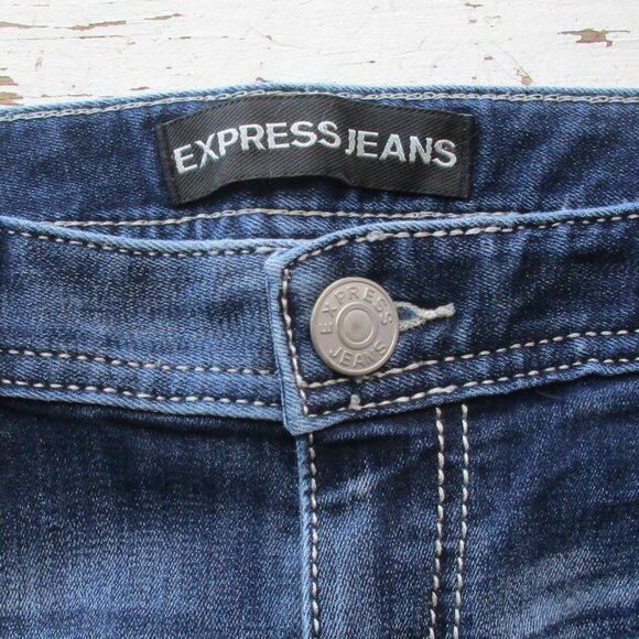 EXPRESS Jeans Size 8 Stella Low Rise Skinny Denim - Picture 11 of 11